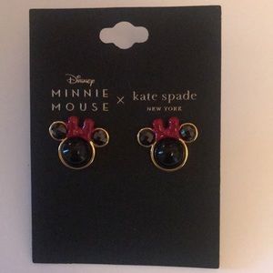 KATE SPADE Minnie Mouse Studs New With Pouch